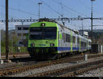 BLS - RABe 4/4  565 736 an der Spitze der Regios nach Büren an der Aare bei der ausfahrt aus Lyss am 2021.04.24