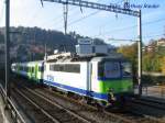 Re 4/4 506? Der BLS vor einem Regio Express, bei der Einfahrt am 18.10.08 in den Bahnhof Luzern