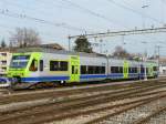 bls - NINA Trebzug RABe 525 003-0 in Aarberg am 29.01.2011