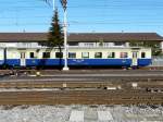 BLS - 1 Kl. Personenwagen mit einer alten Fahrzeug Beschriftung A 50 63 18-33 808-0 abgestellt in Burgdorf am 06.02.2011