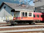 bls- ex Swiss Express Sputnik Db 60 63 99-04 004-1 im Werksttteareal der BLS in Bnigen am 11.09.2012