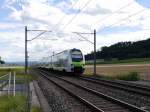 BLS - Triebzug RABe 515 008 unterwegs bei Schüpfen am 24.08.2014
