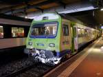 BLS - RE Luzern - Bern an der Spitze der Steuerwagen Bt 50 85 80-35 994-3 bei der Ankunft im Bahnhof Bern am 31.01.2015