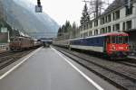 Der BLS Reserve EWI Pendel verkehrte heute als Entlastungszug 30131 Bern-Goppenstein.