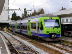 BLS - Nina Triebzug RABe 525 005-5 im Bahnhof Langenthal am 25.03.2015