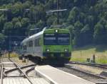 BLS - Regio nach Thun via Burgdorf - Bern bei der zufahrt zum Bahnhof von Sumiswald-Grünen am 13.0.2015