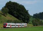 BLS: S 6 nach Luzern mit RABe 525 036 NINA zwischen Wolhusen und Menznau unterwegs am 6.