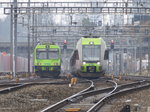 BLS - RE nach Brig mit dem Triebzug RABe 535 123 kurz vor der Durchfahrt der Haltestelle Bern-Wankdorf am 25.03.2016