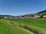 BLS - Regio nach Bern unterwegs bei Zäziwil am 30.07.2016