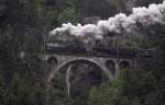 A 3/5 705 und C 5/6 2978 oberhalb Wassen anlsslich des Gotthardbahnjubilums 125 Jahre Gotthardbahn am 1. Juni 2007