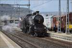 Elefant auf dem Weg zum Gotthard. C 5/6 2969 bei Umsetzen in Turgi, Oktober 2017.