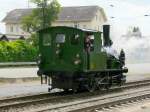 Hist.Seetal - Dampflok E 3/3 * BEINWIL * bei Rangierfahrt im Bahnhof Wohlen am 29.05.2010