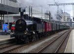 SBB Historic - Dampflok Eb 3/5  5819 bei der einfahrt in den HB Zürich am 12.09.2021