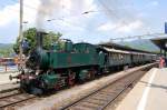 150 Jahre Eisenbahn in Olten.Pnktlich um 12:08 Uhr setzt sich der Sonderzug mit der Dampflokomotive der Schweizerischen Centralbahn in Bewegung nach Emmenbrcke wie vor 150 Jahren.