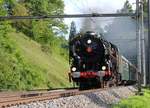 Es herrschte viel Verkehr auf der Teilbahnstrecke Bülach-Eglisau. Im Bahnnetz unterwegs, war auch die 141.R.1244 des Vereins Mikado am Sonntag, 20. August 2017 auf der fünften und auch schon auf die letze Lägernrundfahrt. Zischend dampfte die Dampflok mit dem Dampfsonderzug zwischen Glattfelden und Bülach. Der Dampfsonderzug fuhr dann via Eglisau, Bad Zurzach, Koblenz und Turgi wieder zurück nach Baden.