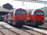 G 2000 05 (Am 840 001-2) und G 2000 09 (Am 840 902) am 5.6.05 in Chiasso

