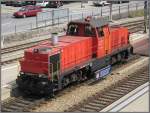 Am 841 001 der SBB stand am 23.07.2008 im Bahnhof von Spiez.