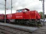 SBB - Fahrzeugausstellung bei der SBB im Depotareal Biel/Bienne mit der Lok Am 843 026-6 anlsslich der 150 Jahre Feier des Jurabogens am 26.09.2010    