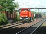 Am 843 025 bei der Durchfahrt durch Hagsfeld Bf am 08.06.06