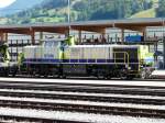 bls - Am 843 502-6 im Bahnhofsareal in Frutigen am 17.09.2012