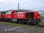 SBB - Lok Am 843 021-7 im Güterbahnhof Biel am 14.12.2014