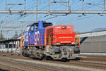 Am 843 052-2 durchfährt den Bahnhof Rothrist. Die Aufnahme stammt vom 25.08.2016.