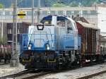 Panlog Emmenbrcke - Rangierlok 847 001-5 unterwegs im SBB Bahnhofsareal von Emmenbrcke am 23.05.2011