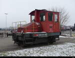 ex SBB  - Rangierlok Tm 459 abgestellt im Bahnhofsareal von Oensingen am 13.01.204