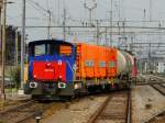 SBB - Tm 2/2  232 117-2 am Schluss eines SBB Gterzuges in Thun am 01.07.2011