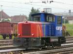 SBB - Rangierlok Tm 2/2  232 207-1 im Bahnhof Delemont am 04.09.2012