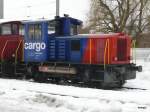 SBB - Rangierlok Tm 232 139-6 im Bahnhofsareal von Oensingen am 15.12.2012