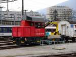 SBB - Tm 2/2  234 144-4 im Bahnhofsareal in Biel am 28.02.2016