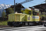 HGm 104 002-1 steht auf einem Nebengleis beim Bahnhof Ringgenberg. Die Aufnahme stammt vom 20.04.2019.