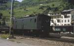SBB Ae 3/5 Nr. 10224 mit Autozug aus Gotthard-Tunnel kommend Richtung Airolo fahrend, aufgenommen im Sommer 1979