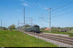 SBB Historic Ae 4/7 10976 durchfährt auf Pensioniertenfahrt am 14. Mai 2019 die Haltestelle Moreillon. Augenblicke später fuhr mir leider ein Gegenzug ins Bild, so dass eine Aufnahme mit dem Zug etwas weiter vorne scheiterte.<br>
Moreillon ist eine Haltestelle an der Hauptstrecke Lausanne - Fribourg ohne grössere Siedlung in unmittelbarer Nähe. Umso erstaunlicher, dass die Haltestelle nach wie vor existiert und sogar im Stundentakt von der S4 des RER Vaud bedient wird.