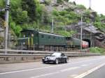 Gotthard 2008 - Eine zufllige Begegnung mit den beiden Ae 4/7 10997  Mendrisio  und 10999  Lausanne  hatten wir am 22.05.2008 am Nordportal des 353m langen Dazio-Tunnels.