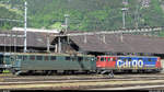 Aus dem Archiv...Gotthardbahn<br>
Am 5. Juni 2013 waren die Ae 6/6 noch im Einsatz, wenn auch nicht mehr lange. Die 11488 und 11496 stehen im Bahnhof Erstfeld für Schiebedienste bereit.