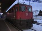 Ae 6/6 11431 in Wetzikon am Morgen von 26.02.09