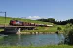 Ae 6/6 11463 mit GZ bei Oberrti am 07.07.2010