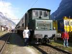 Zwei groe nebeneinander! Die Ae 8/14 11801 und ich nebeneinander! Erstfeld, 08.09.2007