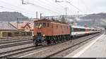 Die selten eingesetzte SBB Historic Be 4/7 12504 mit der Überführung des SBB Schul- und Erlebniszuges von Olten nach Bern am 3.