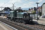 Ce 6/8 III 14305 Krokodil als Lokzug in Solothurn-HB am 9. September 2023.
Foto: Walter Ruetsch