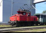 Verein Historische Seetalbahn - Rangierlok Ee 3/3 97 85 1 930 383-5 (ex SBB ) im Areal der Remise in Hochdorf am 02.09.2023