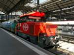 SBB - Rangierlok Ee 922 005-4 im Bahnhof Luzern am 01.08.2010