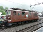 BLS / 100 Jahre Ltschbergbahn - Re 4/4  172 im Bahnhof Frutigen am 29.06.2013