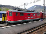 Ex SBB  Re 4/4 10009 abgestellt in Balsthal am 13.04.2017