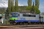 Re 420 502-7 (ex SBB 11117) steht in der Abstellanlagen beim Bahnhof Interlaken Ost. Die Aufnahme stammt vom 17.04.2020.
