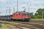 Re 420 273-5 durchfährt den Badischen Bahnhof. Die Aufnahme stammt vom 17.07.2018.