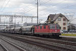 Re 420 318-8 durchfährt den Bahnhof Rupperswil. Die Aufnahme stammt vom 17.01.2020.