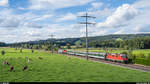 SBB Re 4/4 II 11192 mit Messzug mit Aem 940 am 1.